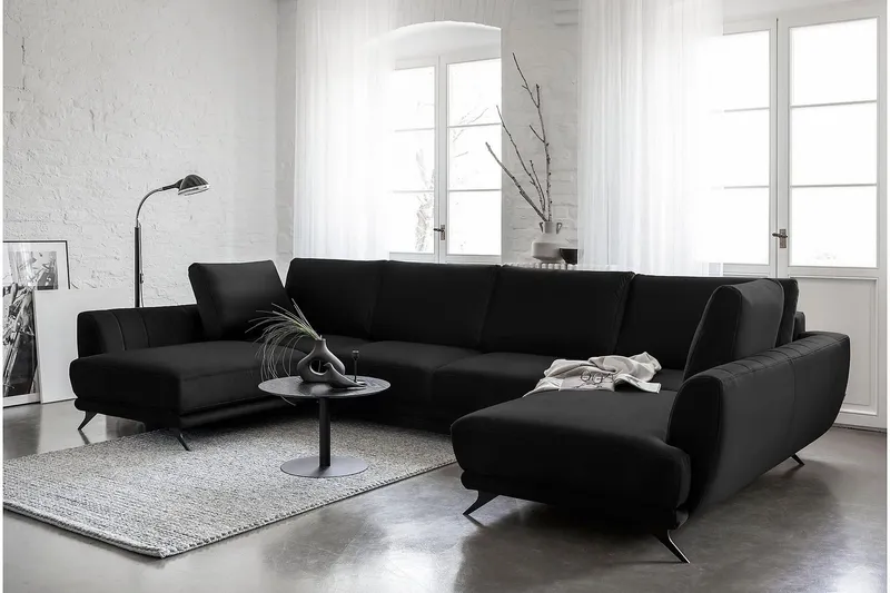 Katun Bäddsoffa Dubbelschäslong - Svart (Art.nr 1597193) — Svart