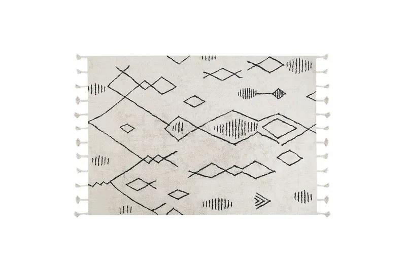 Kebir Bomullsmatta 140x200 cm - Svart/Vit — Svart/Vit
