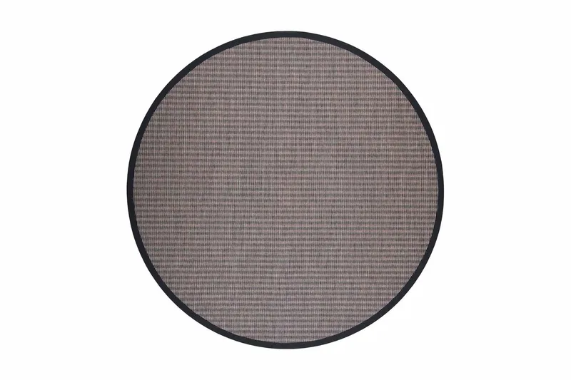 Kelo Matta Rund 160 cm Brun/Svart - Vm Carpet — VM Carpet