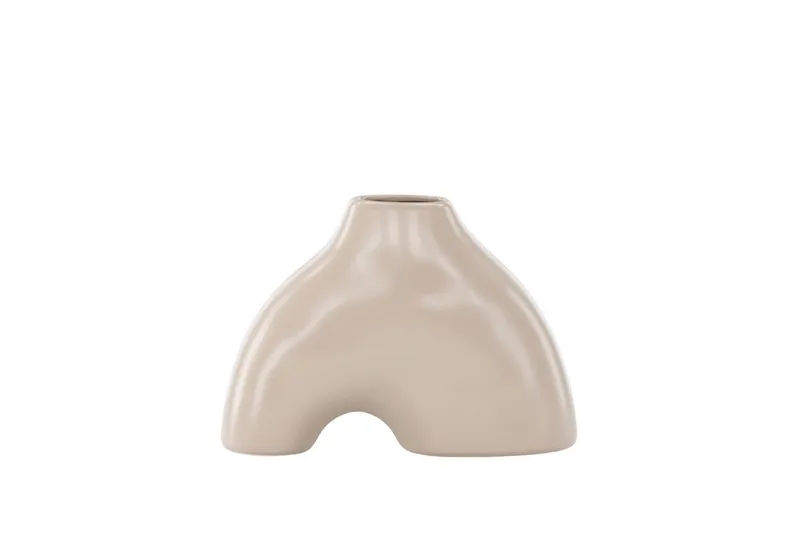 Kento Ljusstake 8x15 cm - Beige — Venture Home