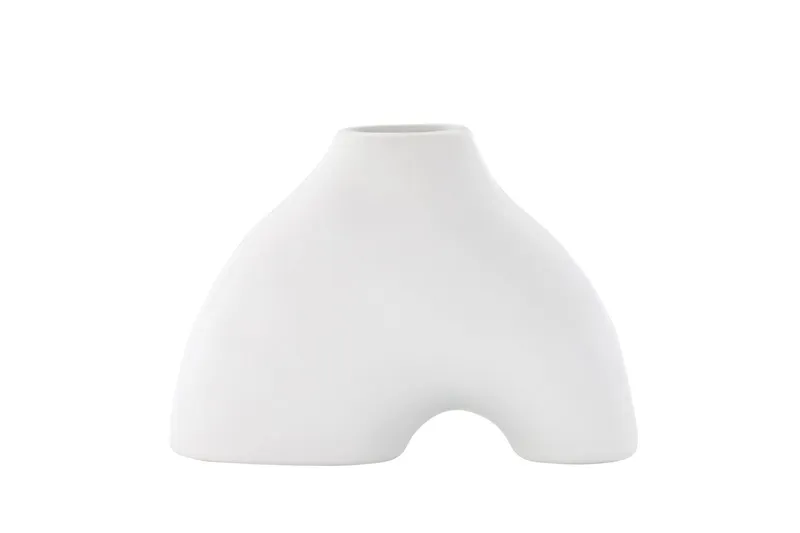 Kento Ljusstake 8x15 cm - Vit — Venture Home