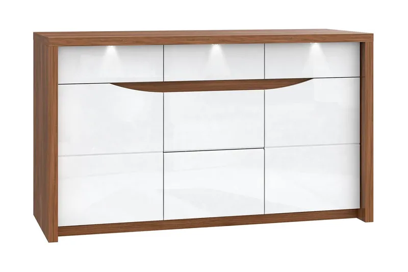 Keoisha Skänk 142x84 cm - Brun/Vit — Brun/Vit