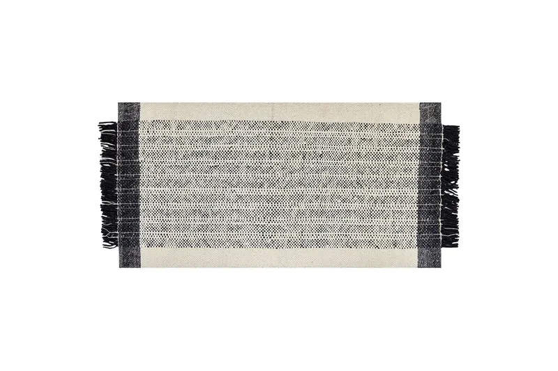 Ketenli Ullmatta 80x150 cm - Svart/Vit — Svart/Vit
