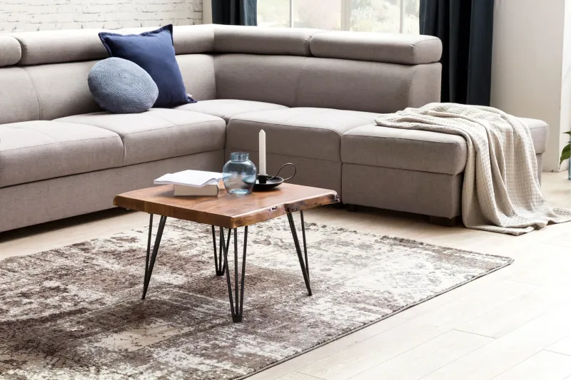 Kezia Soffbord 56 cm - Massivt Trä/Svart — Wohnling