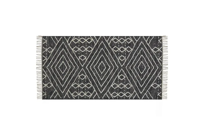 Khenifra Bomullsmatta 80x150 cm - Svart/Vit — Svart/Vit