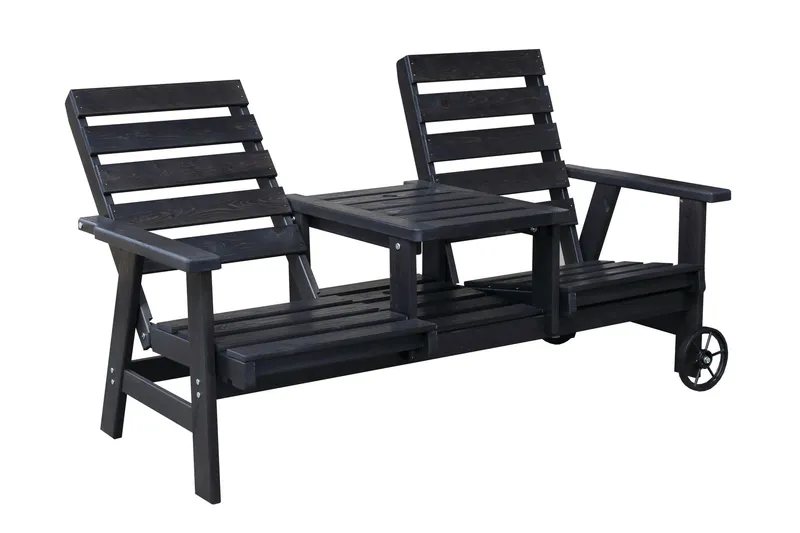 KIngdom Utebänk 177 cm - Svart — Svart