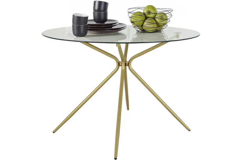 Kingsnorth Matbord Runt 110 cm - Mässing — Mässing