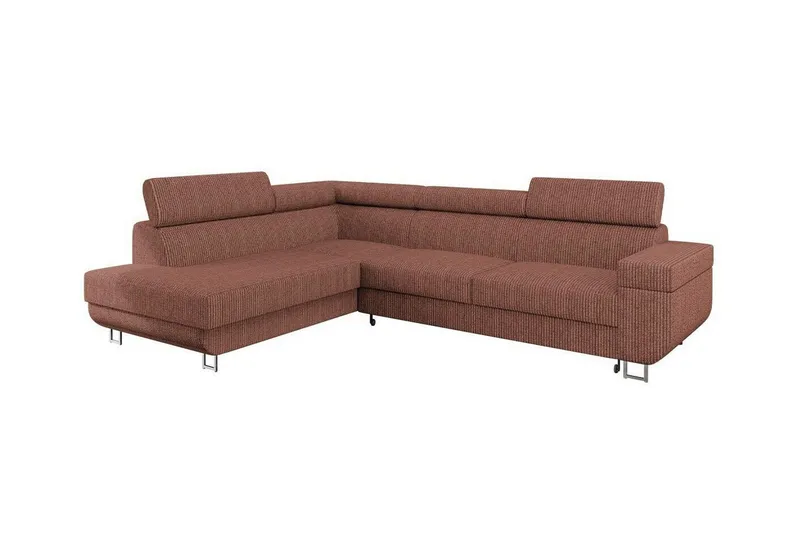 Kintore 3-sits Hörnbäddsoffa Light brown