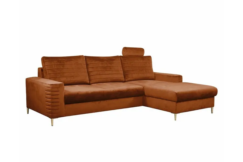 Kintore 3-sits Hörnbäddsoffa Orange (Art.nr 3021350)
