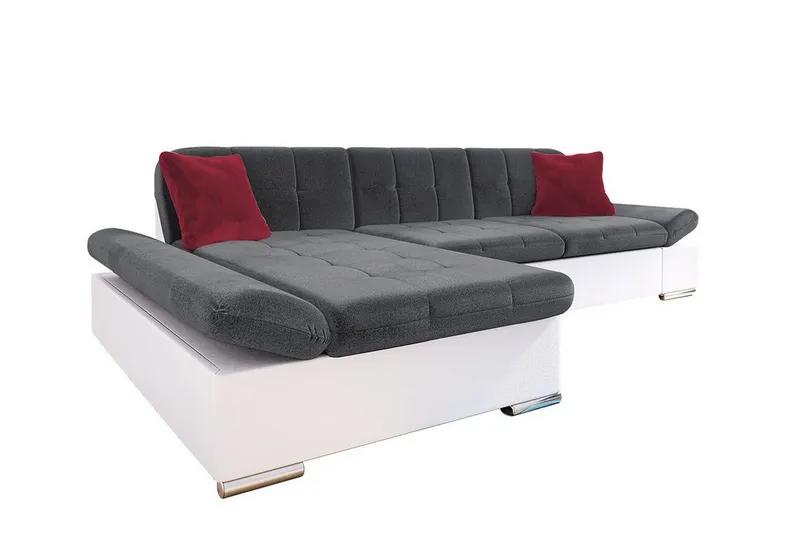 Kintore 3-sits Hörnsoffa White/Grey
