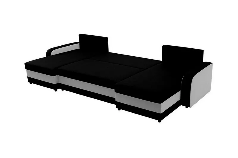 Kintore 4-sits Hörnbäddsoffa Black/Grey (Art.nr 3023147)