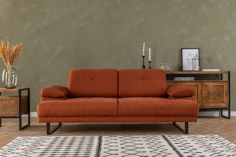 Kitimat Soffa 2-sits - Orange — Orange