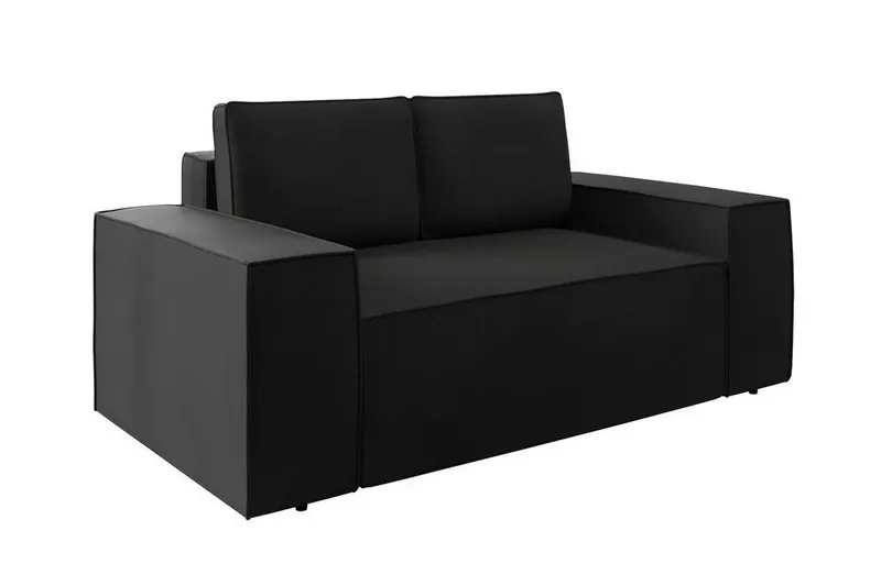 Knocklong 2-sits Bäddsoffa - Svart — Svart