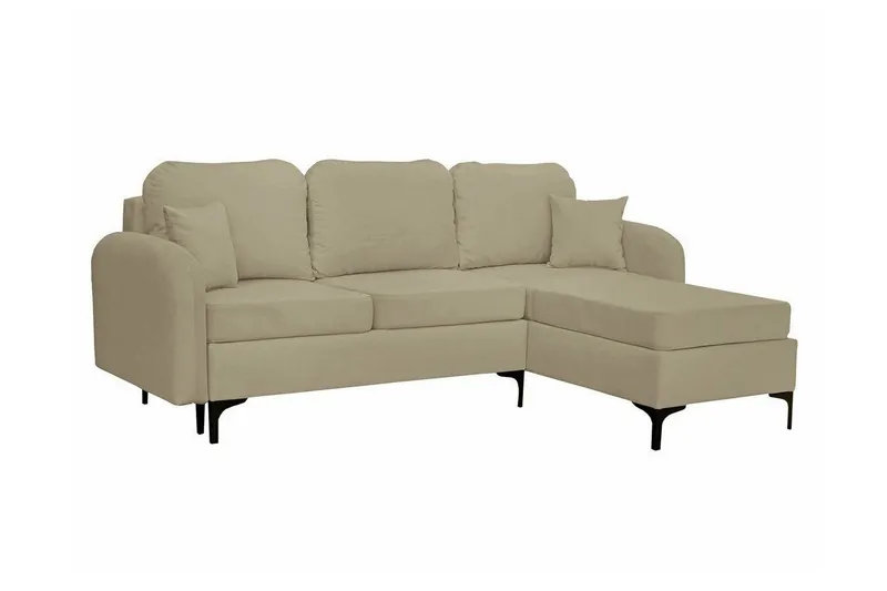 Knocklong 3-sits Hörnbäddsoffa beige