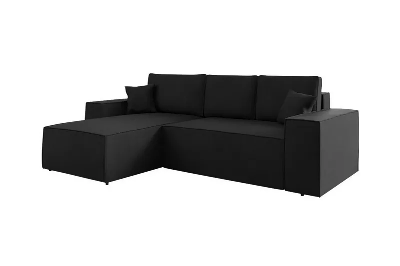 Knocklong 3-sits Hörnbäddsoffa - Svart (Art.nr 3028602) — Svart