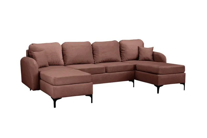 Knocklong 4-sits Hörnbäddsoffa Brown