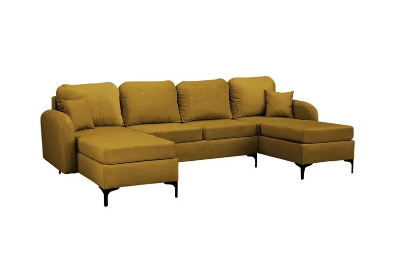 Knocklong 4-sits Hörnbäddsoffa Yellow-Green
