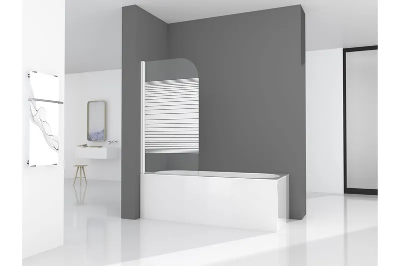 Knutby Duschvägg 75x140 cm - Vit — Vit