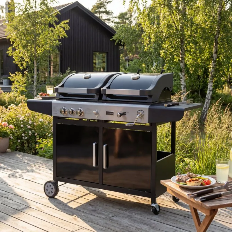 Kombinerad gasol- och kolgrill | Savannah — Metalcraft