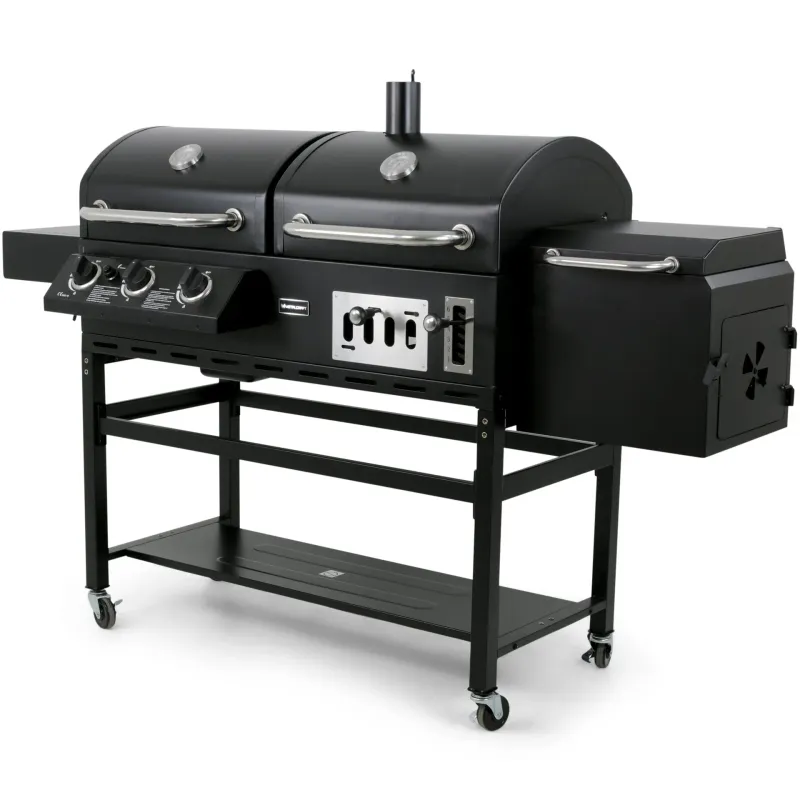 Kombinerad kol- & gasolgrill med rök \| Cleaveland