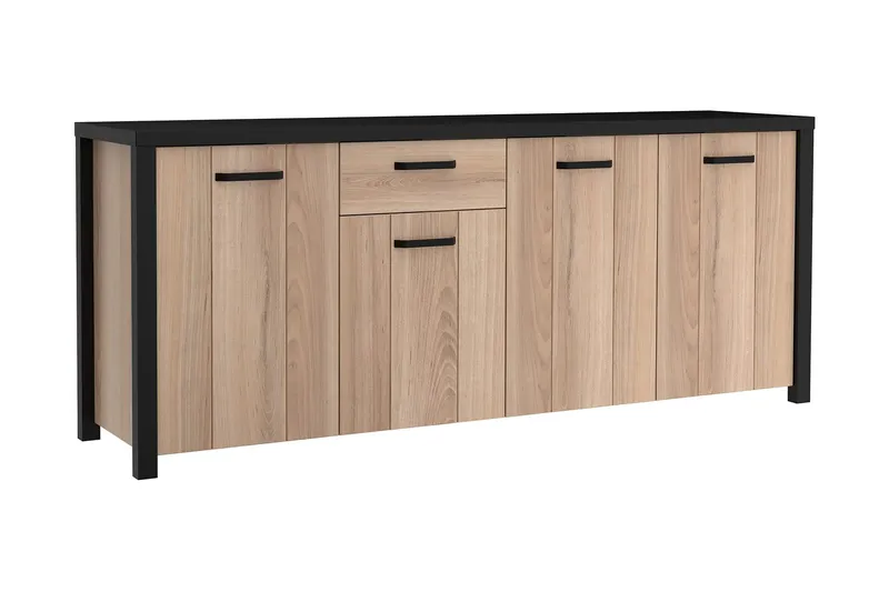 Konitsa Sideboard 52x210 cm - Brun/Svart — Brun/Svart