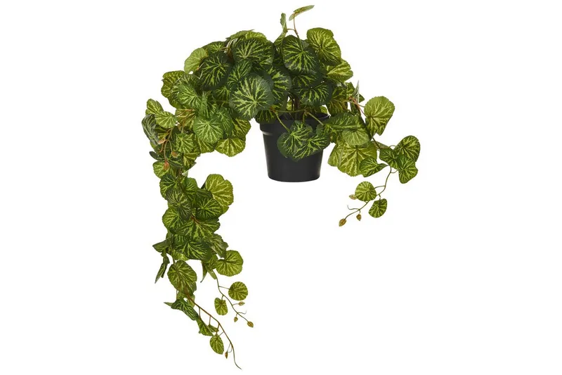 Konstgjord ampelväxt Strawberry Begonia