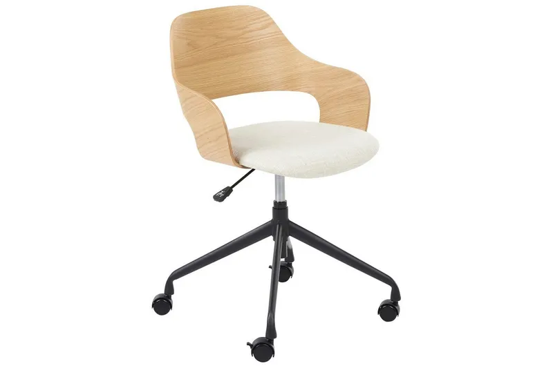 Kontorsstol Novato - Ljus trä, beige — Ljus trä, beige