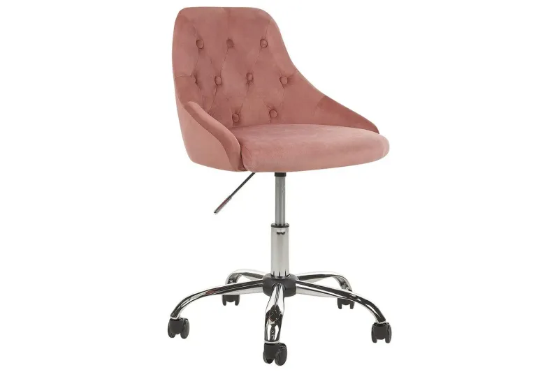 Kontorsstol Parrish Rosa/svart/silver - Rosa/svart/silver — Rosa/svart/silver