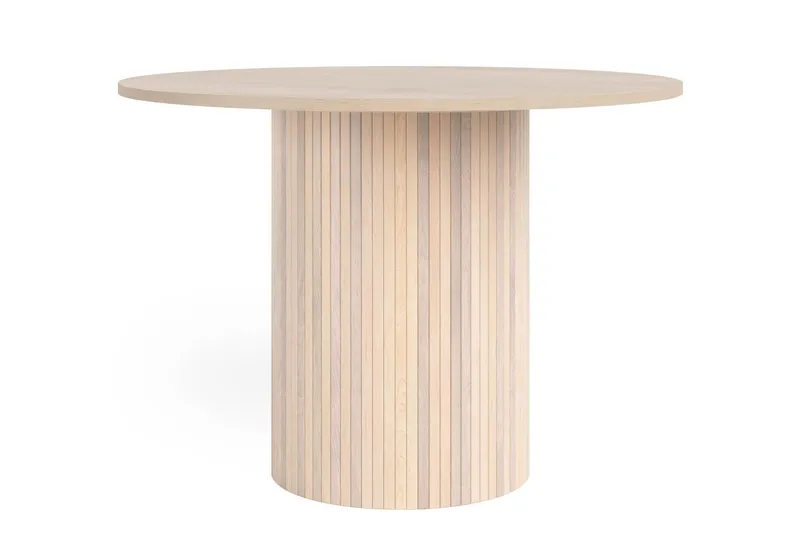 Kopparbo Matbord 106 cm - Ljust vitlaserat ekträ — Bark