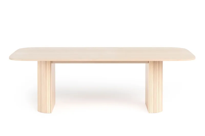 Kopparbo Matbord 240 cm - Ljust vitlaserat ekträ — Bark