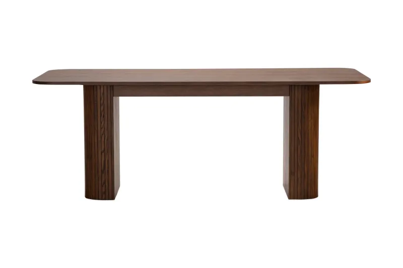 Kopparbo Rektangulärt Matbord 200 cm - Mörkbrunt / Valnöt / Trä — Bark