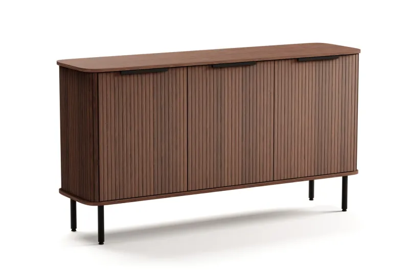 Kopparbo Sideboard Valnöt - Mörkbrunt valnötsträ — Bark