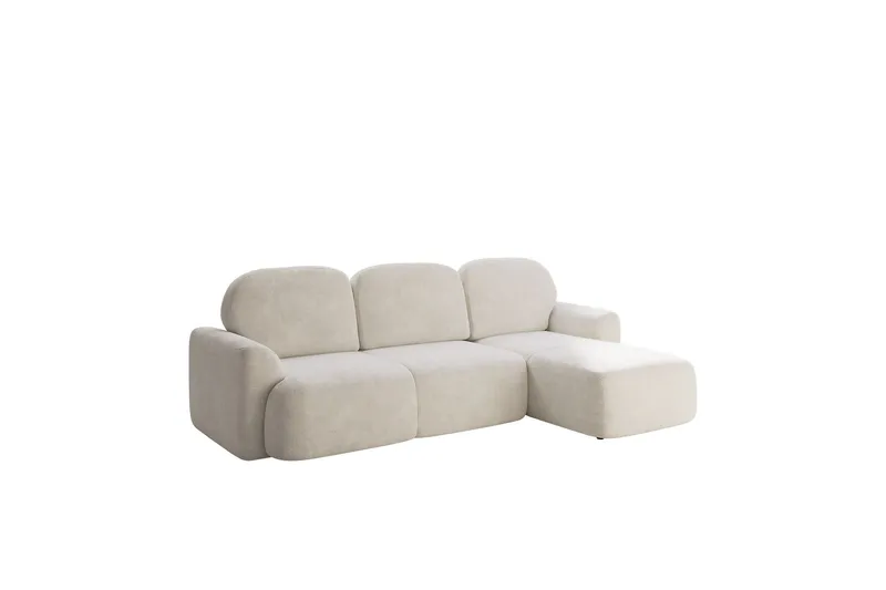Korfu Bäddsoffa m. Divan 3-sits - Beige (Art.nr 3100402) — Beige