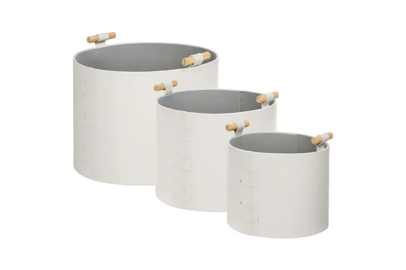 Korg Aram set om 3 Vit - Vit — Vit