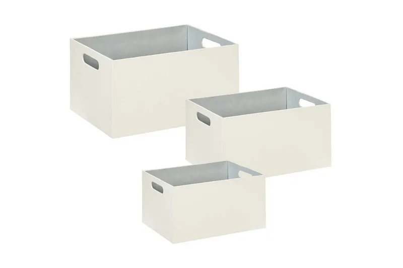 Korg Larsa set om 3 Vit - Vit — Vit