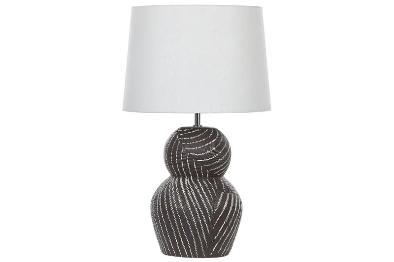 Korska Bordslampa 63 cm E27 - Svart/Vit — Svart/Vit