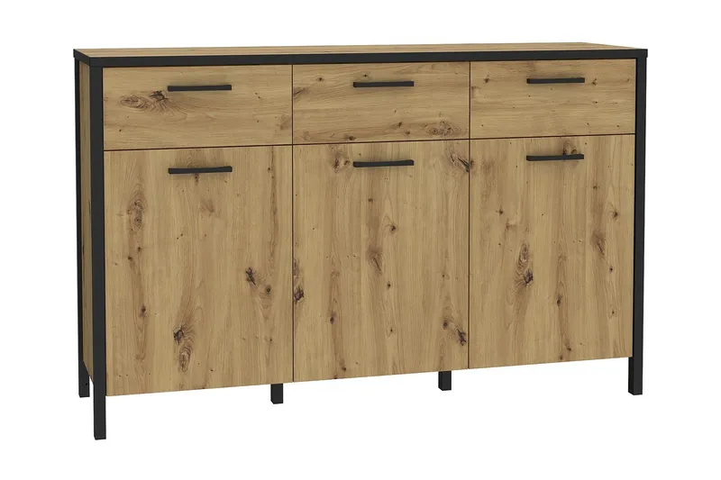 Koufalia Sideboard 40x140 cm - Brun/Svart — Brun/Svart