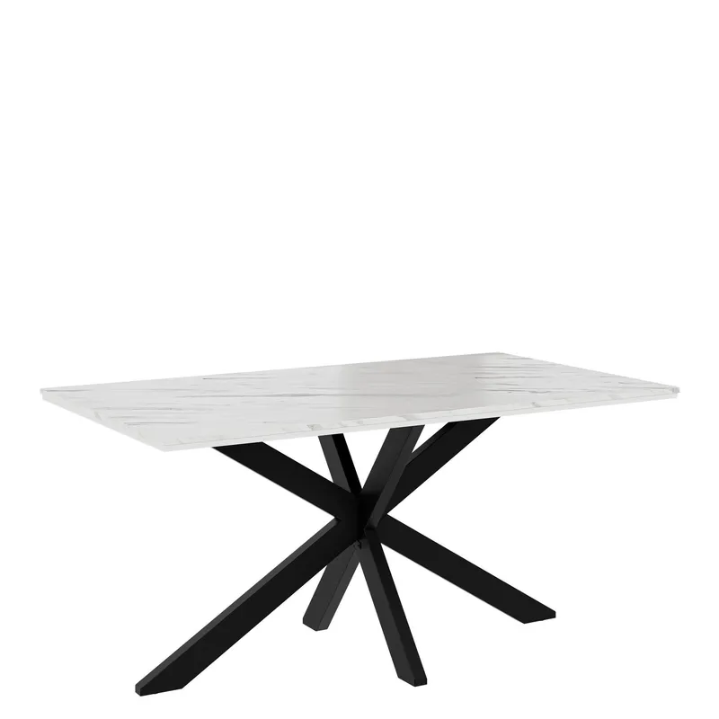 Kovrel Matbord 160 Rektangulär - Svart/Vit — Svart/Vit