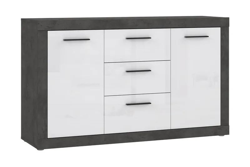 Kranea Sideboard 41x143 cm - Grå/Vit — Grå/Vit