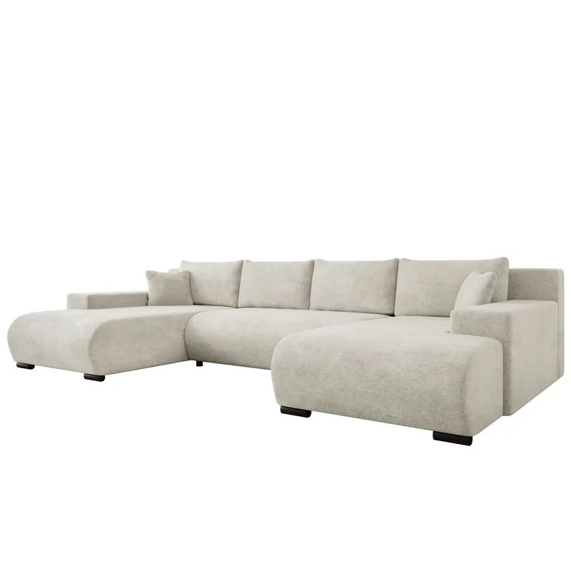Krysen 4-sits Bäddsoffa med dubbeldivan - beige (Art.nr 3433719) — beige