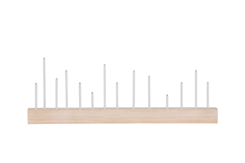 Kungsberget Adventsljusstake 24 cm - Whitewash — Venture Home
