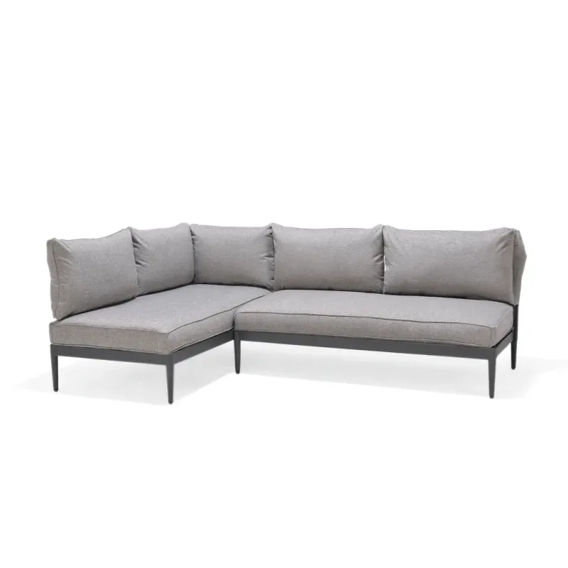 L-Soffa Utomhus TOPAZ 4-sits - magnesiumgrå — Lifestyle Garden