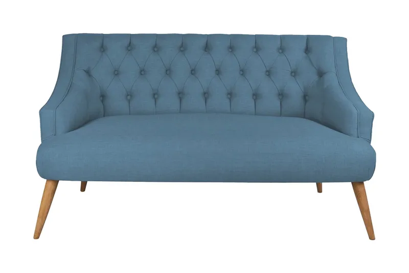 Lamonti 2-sits Soffa - Mörkblå/Natur — Mörkblå/Natur