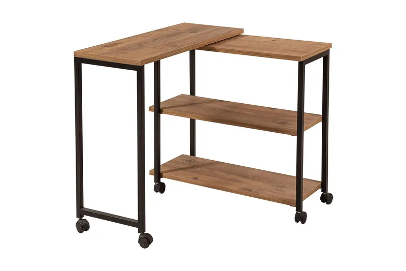 Lantenot Sidobord 76 cm - Natur/Svart — Natur/Svart