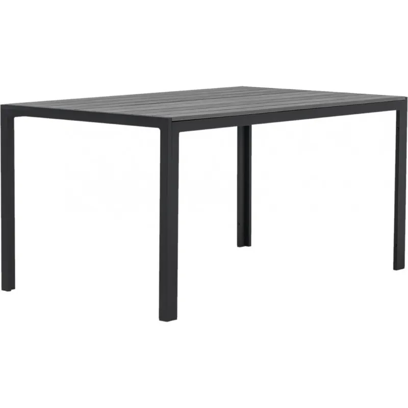Las Vegas utebord 150x90 cm | Svart / Grå — -
