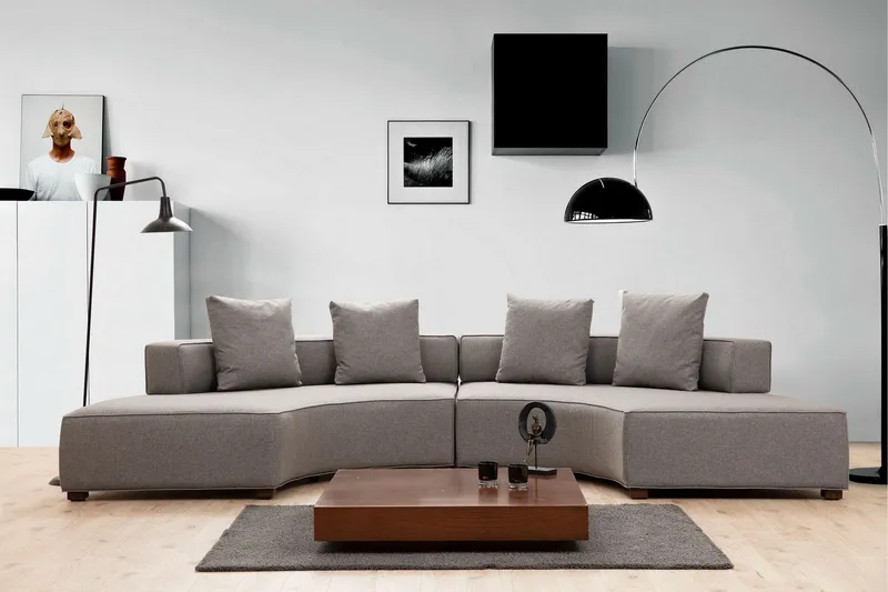 Lasalle Soffa 4-sits - Grå — Grå