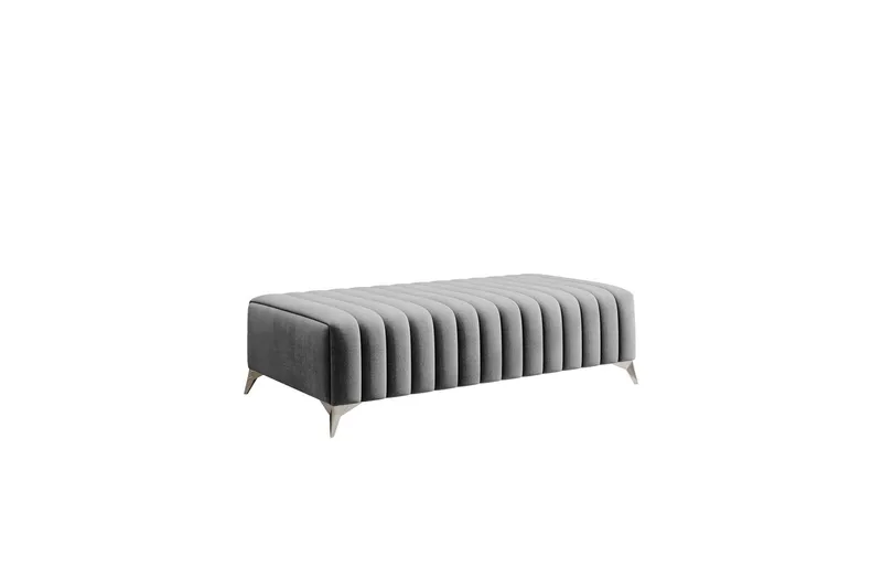 Laurece Fotpall 132 cm - Ljusgrå — Ljusgrå