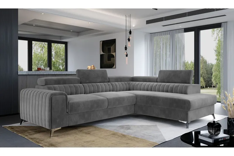 Laurece Schäslongsoffa Höger - Grå (Art.nr 1253917) — Grå
