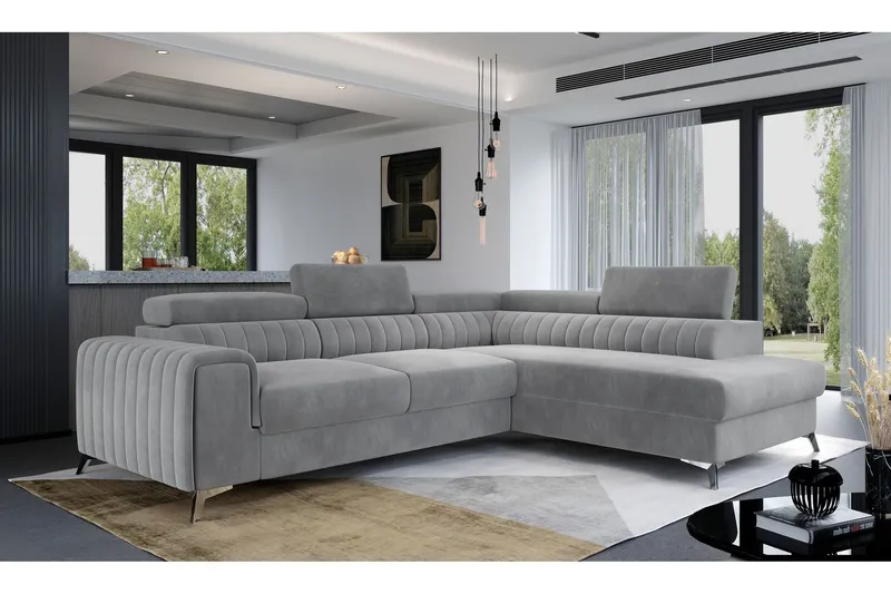 Laurece Schäslongsoffa Höger - Grå (Art.nr 1253647) — Grå