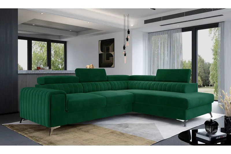 Laurece Schäslongsoffa Höger - Grön (Art.nr 1253900) — Grön